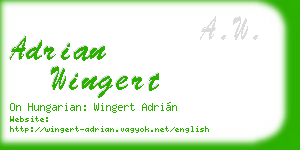adrian wingert business card